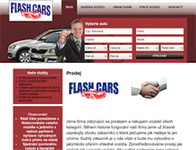 Tablet Screenshot of flashcars.cz